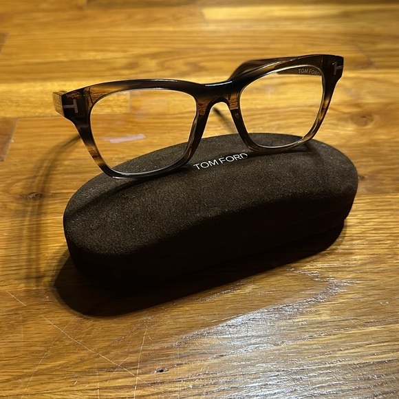 Tom Ford - Eye Glasses Blue Block - Brown Tortoise - Picture 3 of 14